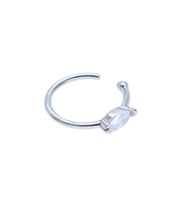 Oval Shaped CZ Stone Ear Cuff EC-1481